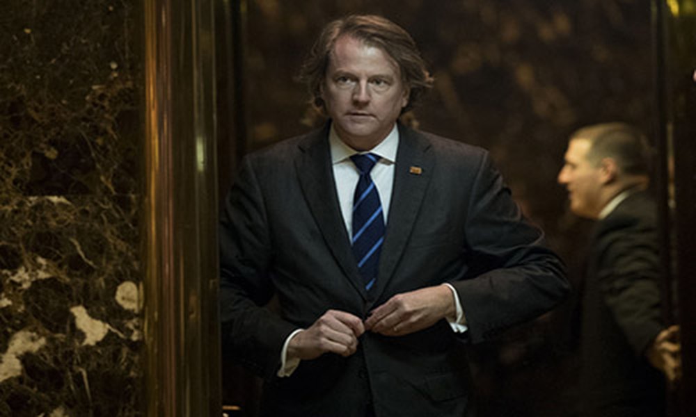 Theo hãng thông tấn Reuters dẫn thông báo của Tổng thống Mỹ Donald Trump trên Twitter cho hay, Cố vấn Nhà Trắng Don McGahn sẽ rời vị trí vào mùa thu này, nhưng không nêu rõ lý do. Ảnh: Daily Intelligencer.