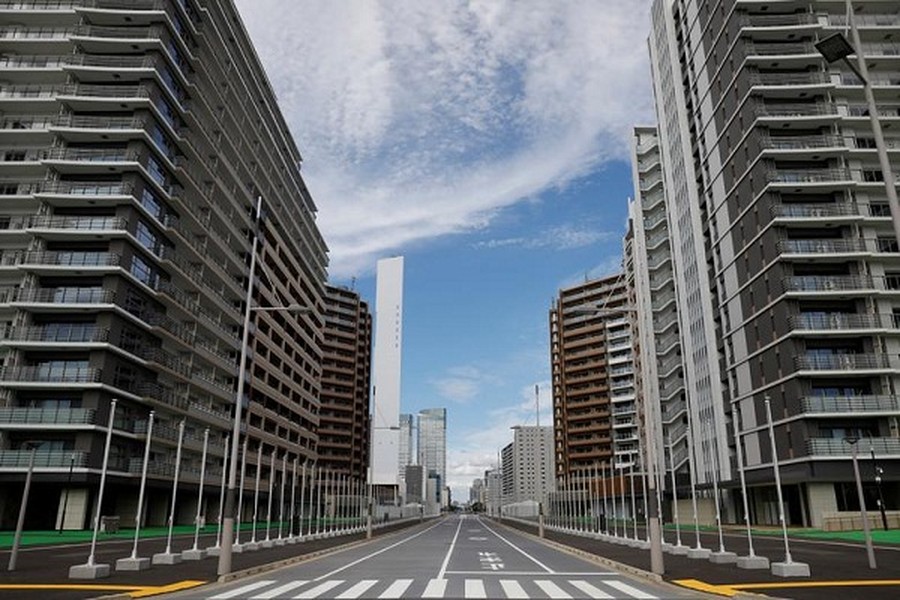 Theo Reuters, Tokyo gần đây cho phép các phóng viên ghé thăm  ngôi làng Thế vận hội, nơi 11.000 vận động viên sẽ ở lại trong thời gian Olympic và Paralympic Tokyo 2020 diễn ra tại Nhật Bản. (Nguồn ảnh: Reuters)