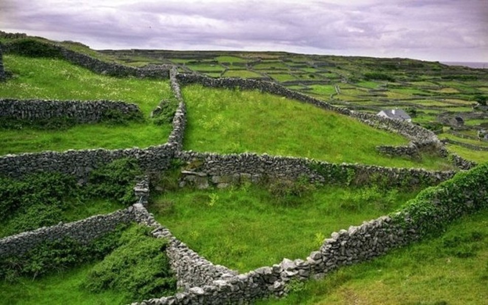 Băng qua các vùng nông thôn ở Ireland từ đông sang tây, một điều gợi nên sự tò mò, cuốn hút đối với hầu hết du khách lần đầu đến tham quan là hàng trăm dặm các bức  tường đá kỳ lạ ở Ireland chạy khắp các vùng đất canh tác nông nghiệp theo hầu hết ngã hướng đều có thể nhìn thấy.