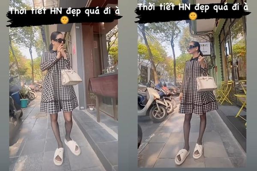   Mới đây,  Lệ Quyên đăng đoạn clip gây chú ý trên story Instagram. Đó là khoảnh khắc nữ ca sĩ lên đồ hiệu xuống phố. Trong clip ngắn, Lệ Quyên xuất hiện với dáng đi "uốn éo", kèm loạt biểu cảm "lạ lắm à nghen". Tuy nhiên, thu hút sự chú ý hơn cả là đôi chân của giọng ca 8X. Một số cho rằng đôi chân của Lệ Quyên hơi cong, không được nuột nà.