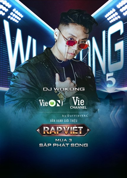 DJ Wukong đảm nhận vai trò hỗ trợ thí sinh cũng như khuấy động không khí Rap Việt 2023. Anh thay thế DJ Mie sau 2 mùa. Ảnh: FBNV