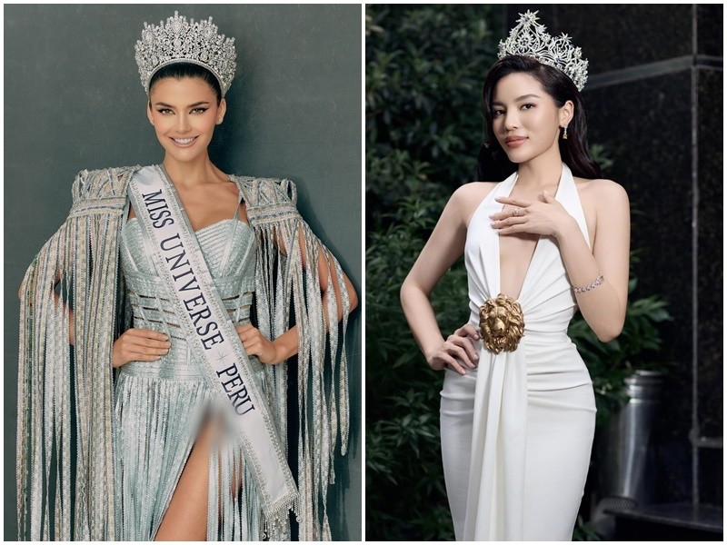 Đại diện Peru - Tatiana Calmell là một trong những đối thủ của  Nguyễn Cao Kỳ Duyên ở Miss Universe 2024. Tatiana sở hữu hình thể săn chắc, gương mặt sắc sảo. Cô là Á hậu 2 của cuộc thi Miss International 2022 - Hoa hậu Quốc tế 2022. Ảnh: Instagram Tatiana Calmell, Miss Universe Vietnam.