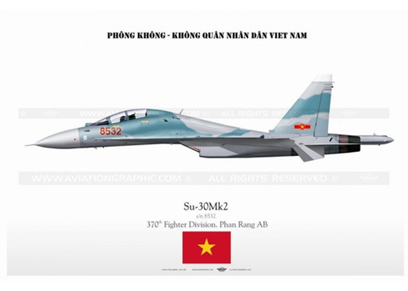  Không quân Việt Nam hiện đang sở hữu ba loại máy bay chiến đấu chủ lực là Su-27SK và Su-30MK2 Flanker và tiêm kích tấn công Su-22 đã được hiện đại hóa, thuộc các biến thể M3, M4 và UM. Trong đó Su-27SK và Su-30MK2 là loại máy bay chiến đấu hạng nặng, tầm xa.