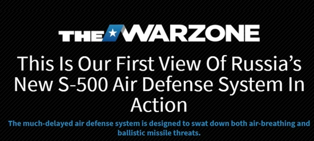 Theo thông tin trên tờ Thedrive của Mỹ, Nga đã lần đầu tiên công bố vụ phóng  hệ thống phòng không S-500. Vụ phóng được thực hiện ở trường bắn Kapustin Yar gần Astrakhan, miền nam nước Nga và bắn hạ một mục tiêu đạn đạo tốc độ cao.