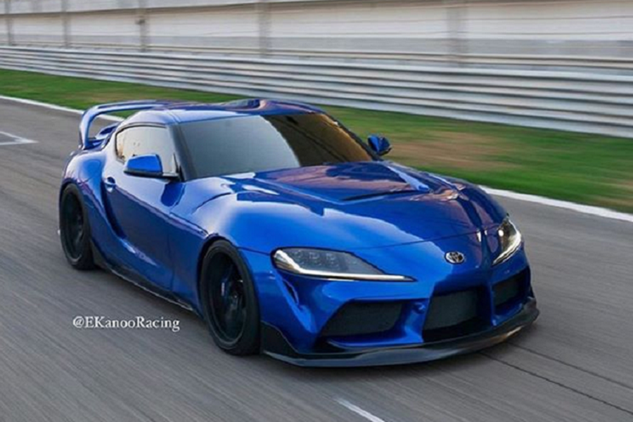 Được sở hữu bởi hãng độ EKanno Racing, chiếc  Toyota Supra 2020 mới (A90) này hiện đã được được nâng cấp một số chi tiết cả bên ngoài lẫn bên trong để khiến nó trở nên nổi bật so với những chiếc Supra còn lại. Những thay đổi rõ nhất của chiếc Supra này có thể được nhìn thấy ngay bên ngoài, đó là bộ body kit được thửa riêng với nhiều bộ phận được làm bằng sợi carbon.