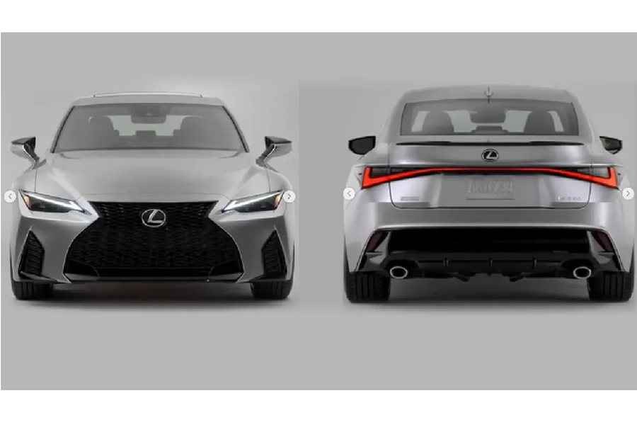 Trước thêm ra mắt chính thức vào 15/6 hôm nay,  Lexus IS 2021 mới đã bị lộ khá nhiều hình ảnh trên các mạng xã hội. Theo đó, mẫu xe sang thế hệ mới được nâng cấp khá nhiều ở ngoại hình. Về ngoại hình, Lexus vẫn giữ tinh thần lưới tản nhiệt hình con suốt như cũ nhưng cải tiến nó theo hướng mới mẻ hơn. Mặt ca lăng dưới mở rộng và bo tròn chứ không sắc nét như mẫu hiện hành. Các hốc gió được mở rộng. Phần thân xe cũng có vẻ thấp và rộng bề ngang hơn.