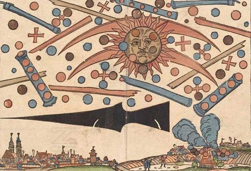 Một " trận chiến UFO" bí ẩn xảy ra ở Nuremberg, Đức vào ngày 14/4/1561. Theo các hồ sơ ghi chép, vào ngày hôm ấy, người dân địa phương bất ngờ nhìn thấy một sự việc kỳ lạ xảy ra trên bầu trời vào lúc rạng động.