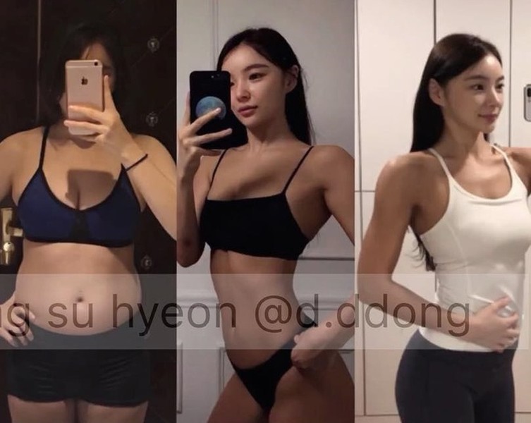 Hwang Su Hyeon từng là một nhà thiết kế web có thân hình cân đối, gương mặt sáng. Tuy nhiên, năm 2017, cô mắc căn bệnh suy tuyến giáp. Chứng bệnh này khiến  HLV thể hình Su Hyeon tăng cân chóng mặt dù ăn uống kém. Từ cô gái có thân hình mảnh khảnh, 9X tăng hơn 20 kg, có thân hình nặng nề, thừa mỡ.