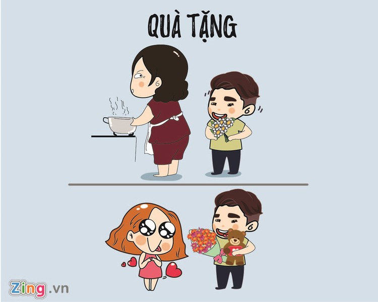 Phần lớn phái mạnh thường quan tâm đến việc bạn gái thích gì, tặng quà gì trong  ngày 8/3. Còn với mẹ, họ không mấy phải "đau đầu" hoặc nhường "vinh dự" này cho bố.