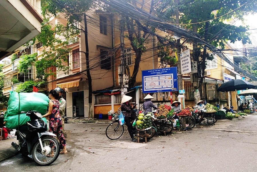 UBND TP Hà Nội vừa ban hành đề án "Thí điểm quản lý cửa hàng kinh doanh trái cây trên địa bàn các quận nội thành Hà Nội”. Mục đích của đề án là hướng đến quản lý hệ thống cửa hàng kinh doanh trái cây theo hướng văn minh, hiện đại. Ảnh chụp tại Thanh Xuân Bắc (Quận Thanh Xuân, Hà Nội).