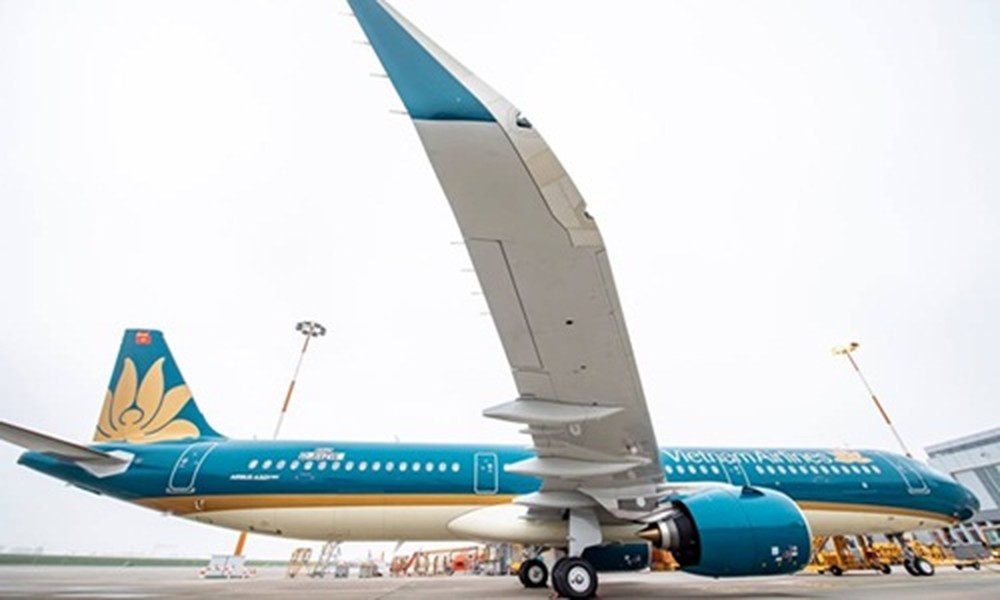 Tháng 11 này, Vietnam Airlines đón chiếc máy bay đầu tiên trong loạt 20 chiếc  Airbus A321neo dự kiến được hãng hàng không quốc gia nhận từ nay đến năm 2019. Ảnh: Vietnam Airlines.