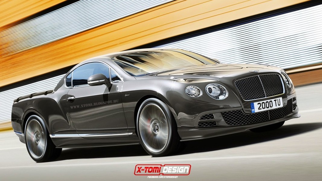 Bentley Continental GT Speed với động cơ 12 xi lanh trông lập dị qua phiên bản bán tải.