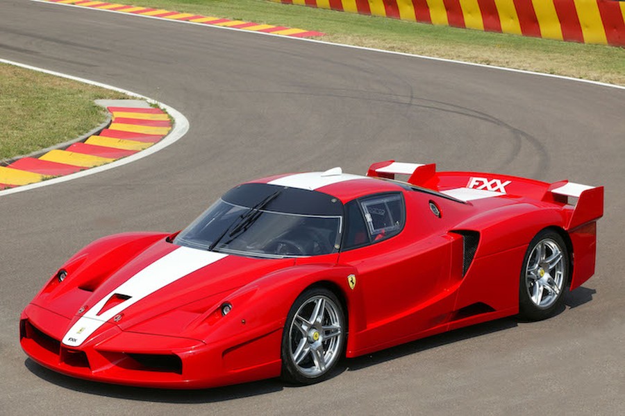 Chương trình  siêu xe đua Ferrari XX bắt đầu vào năm 2005 với chiếc Ferrari FXX dựa trên cơ sở siêu xe hàng đầu của hãng lúc đó là Ferrari Enzo. Những chiếc FXX sẽ chỉ được sử dụng trong trường đua sẽ giúp chủ nhân của chúng được trải nghiệm cảm giác là một tay đua thực sự, đồng thời Ferrari cũng sẽ thu thập dữ liệu từ những chiếc xe này.