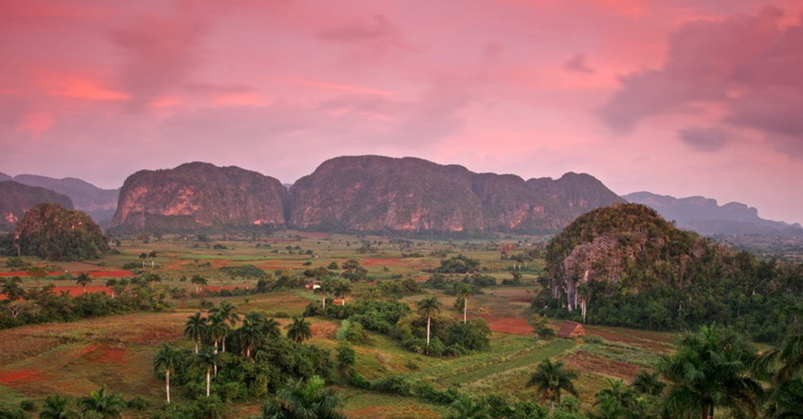 Rộng 132km2, thung lũng Vinales ở tỉnh Pinar del Río của Cuba được coi là một trong những thung lũng đẹp nhất thế giới.