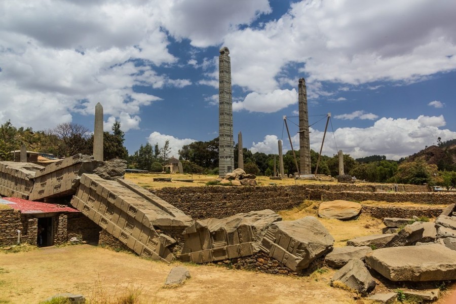 Nằm gần biên giới phía Bắc của đất nước Ethiopia, tàn tích thành phố cổ của  vương quốc Aksum là minh chứng cho sự tồn tại của một nền văn minh rực rỡ từng tồn tại ở khu vực Đông Phi. Ảnh: Heritage Daily.