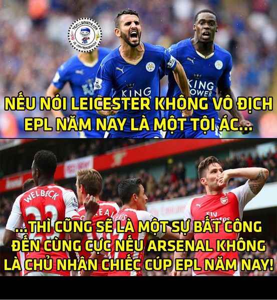 Trận đấu giữa Arsenal và Leicester là trận đấu tâm điểm cuối tuần của giải Ngoại hạng Anh. Mặc dù đã vươn lên dẫn trước nhưng do phải thi đấu thiếu người, đoàn quân của "gã thợ hàn" Ranieri đã chịu thất thủ với tỷ số 1-2 trước pháo thủ.