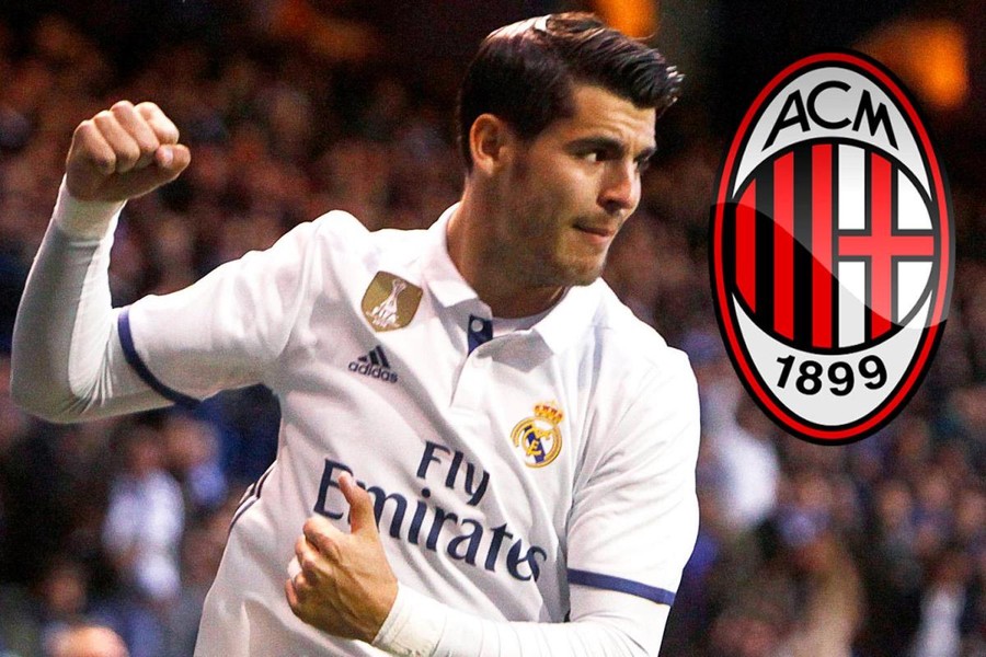 Rời Real Madrid, Morata đi đâu?: Theo thông tin chuyển nhượng bóng đá mới nhất từ báo chí Italia những ngày qua đưa tin, AC Milan sắp chiêu mộ thành công tiền đạo Alvaro Morata của Real Madrid khi chi ra đến 60 triệu euro cùng khoản lương 7,5 triệu euro/năm. Morata hiện đang được cả Man United lẫn Chelsea quan tâm. Ảnh: AS