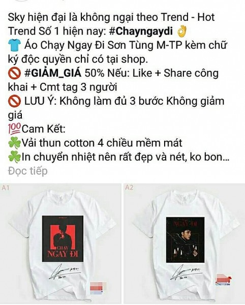 Cơn bão " Chạy ngay đi" không chỉ khiến các fan của ca sĩ Sơn Tùng MTP phát cuồng mà còn được nhiều "dân buôn" trên mạng xã hội tận dụng để tranh thủ kiếm lời bằng các hashtag ăn theo.