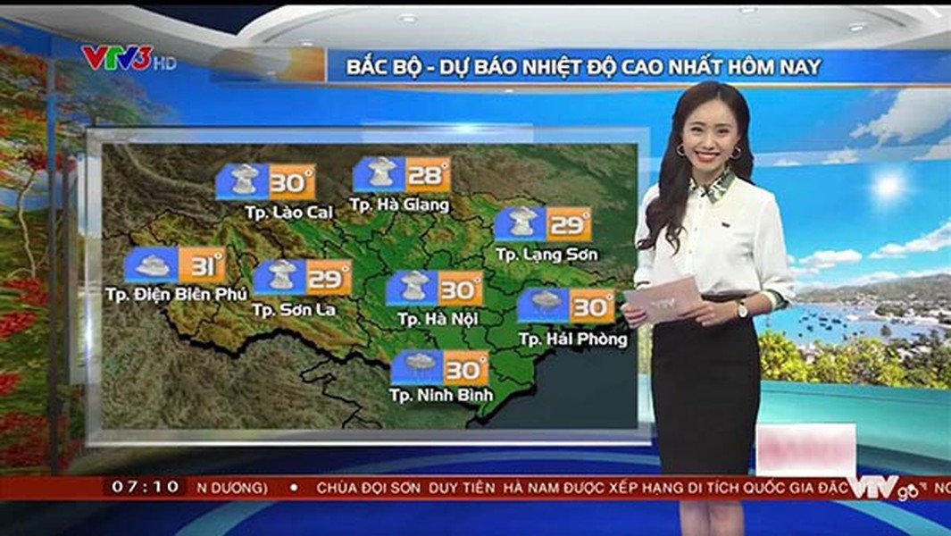 Vài năm trở lại đây, bản tin thời tiết của kênh truyền hình quốc gia VTV luôn được sự dẫn dắt của các MC 9x sở hữu ngoại hình xinh đẹp, cuốn hút. Lần lượt những cái tên như Mai Ngọc, Ngọc Vân và mới nhất là Xuân Anh đã trở thành " cô gái thời tiết" có lượng fan cực lớn trên mạng xã hội.