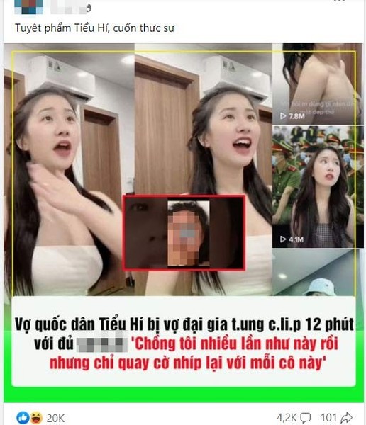 Một số diễn đàn mạng xã hội hiện đang chia sẻ thông tin về một đoạn clip được cho là cảnh tình cảm của một cặp đôi. Đáng nói, nhan sắc của nữ chính có phần khá giống với "vợ quốc dân" Tiểu Hý từng gây bão một thời.