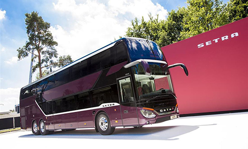 Xe ôtô buýt 2 tầng mạnh như siêu xe Daimler Setra