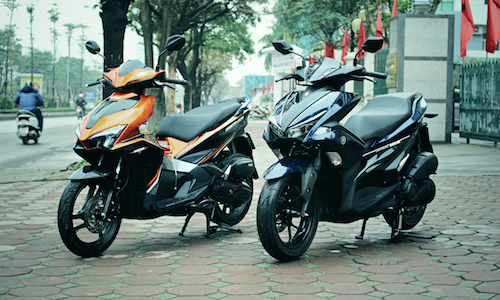 Yamaha NVX 125 "chạm mặt" Honda Airblade tại Hà Nội