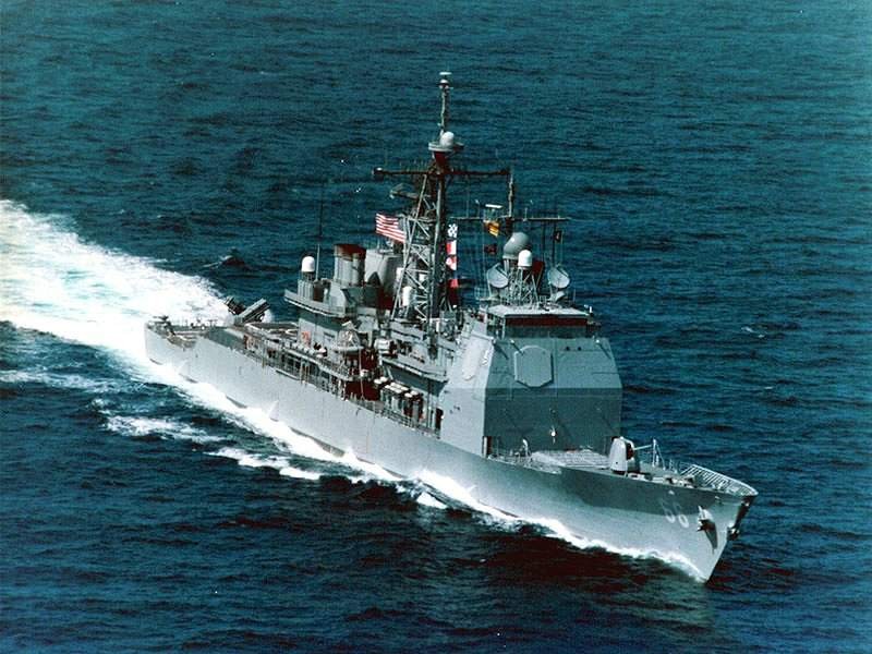  Tuần dương hạm USS Hue City được đặt theo tên trận đánh ở thành phố Huế mà quân Mỹ đối đấu với lực lượng quân giải phóng miền Nam trong chiến dịch Tết Mậu thân 1968. Nguồn ảnh: Pinterest.