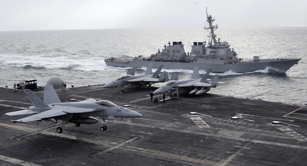 Cũng theo Hải quân Mỹ,  Hạm đội 6 dẫn đầu bởi nhóm tác chiến tàu sân bay USS Abraham Lincoln (CVN-72) sẽ hoạt động hoạt động trong khu vực trải rộng từ châu Âu cho tới bờ biển châu Phi, khu vực phía đông Đại Tây Dương. Nguồn ảnh: Statfor.