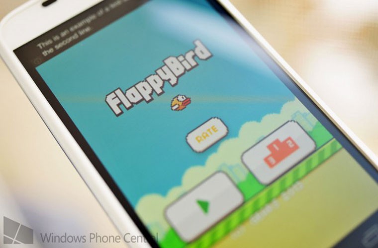 Xuất hiện Flappy Birds bản nhái cho Windows Phone. Trước khi phiên bản chính thức có thể xuất hiện vào tuần sau, người dùng Windows Phone sẽ có cơ hội thưởng thức trò chơi thú vị nhưng cũng khá hại não này bằng một bản nhái Flappy Birds miễn phí trên Windows Phone store.