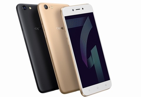 Tuy có giá “mềm” nhưng  Oppo A71 sở hữu thiết kế nguyên khối lấy cảm hứng từ dòng smartphone cao cấp R11. Theo đó, A71 có mặt lưng liền mạch, tạo cảm giác mượt mà thời trang. Nhìn từ bên ngoài, lớp vỏ của A71 khá sành điệu, gồm “bộ áo” màu kim loại bằng công nghệ nano ở mặt lưng và lớp kính cường lực cứng cáp ở mặt trước.