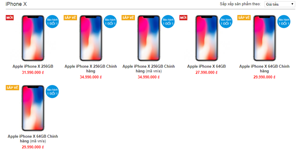 iPhone X xách tay tiếp tục giảm giá, xuống dưới 28 triệu