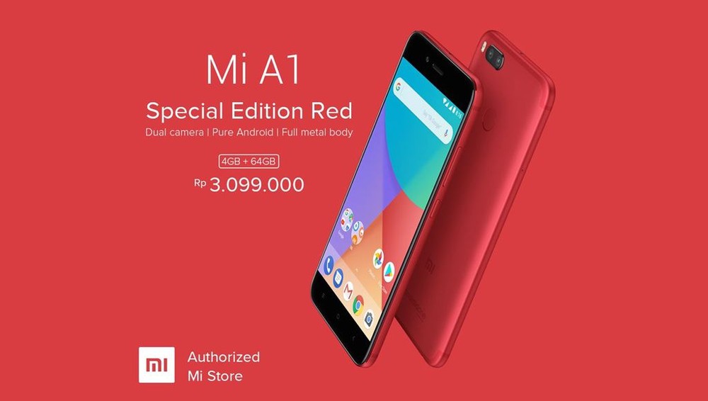 Xiaomi giới thiệu Mi A1 đỏ đặc biệt mừng Giáng sinh