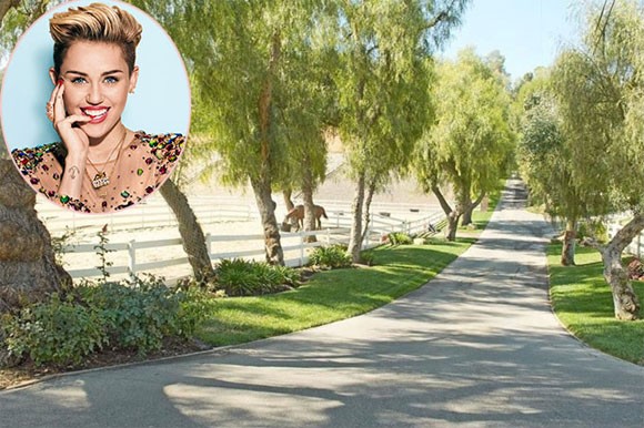  Miley Cyrus có tuổi thơ gắn liền với trang trại ở vùng quê Tennessee. Khi lớn lên là người nổi tiếng, cô đã chi tiền mua điền trang rộng lớn.