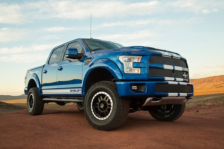 Phiên bản đặc biệt của mẫu bán tải cỡ lớn  F-150 Blue Thunder này là sản phẩm do Shelby hợp tác cùng Tuscany Motor thực hiện.