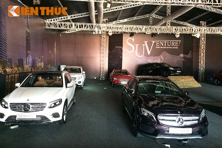 Ngày mai, triển lãm  Mercedes-Benz Việt Nam (MBV) với chủ đề SUVenture sẽ chính thức diễn ra tại Trung tâm hội nghị Quốc gia, Hà Nội. Tại đây, khách hàng có thể chiêm ngưỡng trọn bộ sưu tập từ GLA đến GLS, bao gồm 14 phiên bản SUV cùng hàng loạt các mẫu xe đình đám.