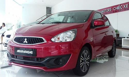 Xe ôtô giá rẻ Mitsubishi Mirage chỉ 345 triệu tại VN