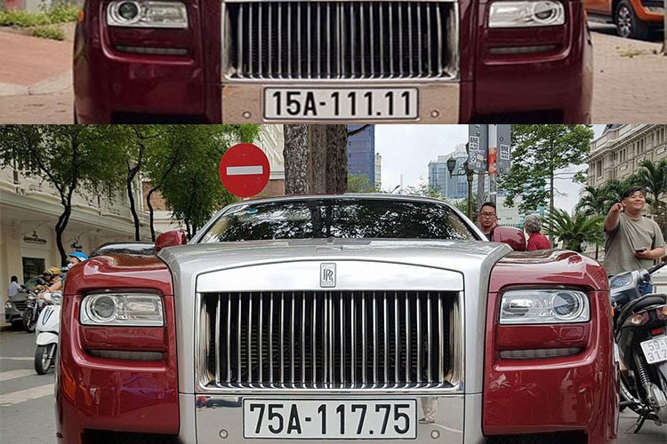 Mới đây, chiếc siêu  xe sang Rolls-Royce Ghost Series I này từng mang biển "ngũ quý 1" và được rao bán với giá hơn 11 tỷ đồng tại Hà Nội bất ngờ xuất hiện trên đường phố Sài Gòn. Nhưng thay vì được đeo biển số 15 (Hải Phòng), siêu xe này nhập tịch vào xứ Huế với biển số 75.