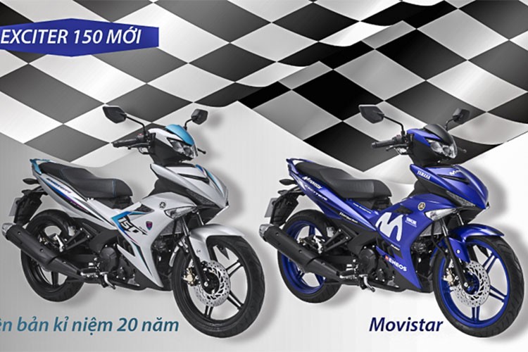 Yamaha Motor Việt Nam vừa cho ra mắt mẫu xe Yamaha Exciter 150 2019 vào ngày 03/08/2018 với nhiều thay đổi mới trong ngoại hình cũng như một số trang bị trên xe. Chưa hết độ nóng, hãng xe Nhật Bản lại tiếp tục tung ra thị trường Việt Nam 2 mẫu Yamaha Exciter 150 2019 đặc biệt với màu sơn cùng bộ tem nổi hoàn toàn mới.