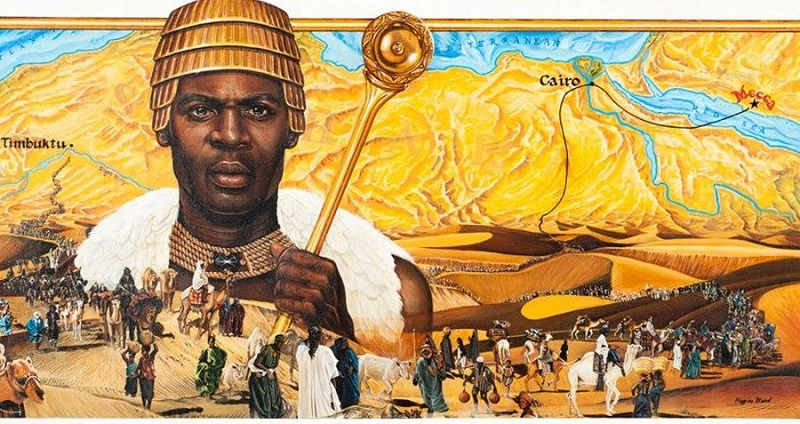   1. Mansa Musa (1280-1337): Đứng ở vị trí thứ nhất trong số những  người giàu có nhất trong lịch sử nhân loại là một cái tên có thể không mấy quen thuộc: Mansa Musa. Ông là quốc vương cai trị đế chế Mali, vùng đất trù phú đất đai, muối và vàng.