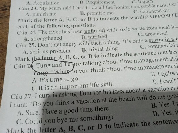 Với nhiều ý nghĩa sâu xa nên cụm từ " trà xanh" nhanh chóng trở thành từ khóa hot trend mấy ngày qua. Ngay lập tức trend này đã được ứng dụng ngay trong môi trường giảng dậy. Điển hình là đề thi Tiếng Anh mới đây có tên "Tùng Tú" (viết tắt của Sơn Tùng M-TP và Hải Tú).