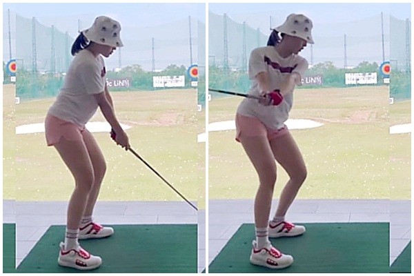 Mặc quần gym đi chơi golf, hot girl Trâm Anh bị netizen la ó