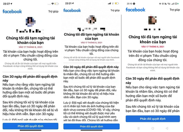 Mới đây, hàng nghìn  tài khoản Facebook tại Việt Nam bỗng dưng bị khóa do vi phạm Tiêu chuẩn cộng đồng của nền tảng này khiến cộng đồng mạng vô cùng hoang mang.