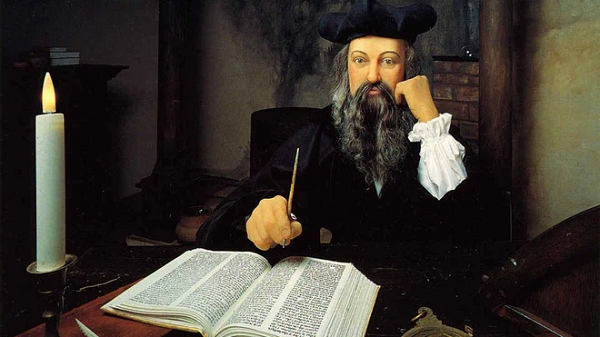  Nostradamus (1503-1566) là bác sĩ và nhà tiên tri người Pháp. Những lời tiên đoán của Nostradamus thường nói về những biến cố trọng đại của thế giới như tật bệnh, chiến tranh, thiên tai, nhân vật nổi tiếng...