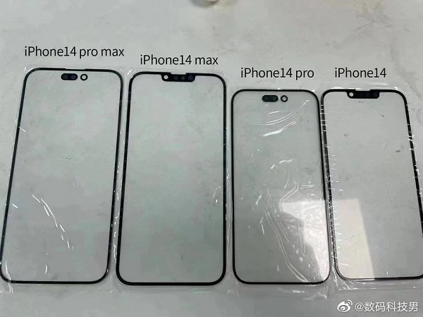 Hình ảnh rò rỉ tấm phủ màn hình cho thấy,  iPhone 14 bao gồm bốn mẫu, đó là iPhone 14 , iPhone 14 Pro , iPhone 14 Max và iPhone 14 Pro Max như các tin đồn trước đó.