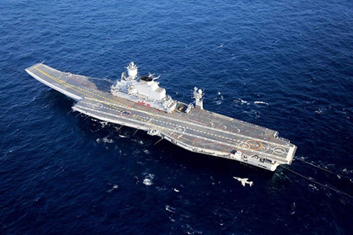  INS Vikramaditya là một trong những tàu sân bay lớn, hiện đại nhất Ấn Độ, được hoán cải từ tuần dương hạm Baku của Nga. Ảnh: naval-technology.