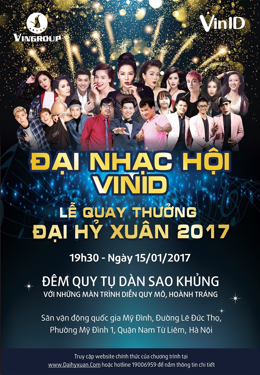 Giám khảo The Voice 2017 ganh đua tại Đại nhạc hội đón xuân