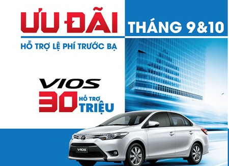 Toyota Việt Nam khuyến mại lớn khi mua xe Vios và Innova 