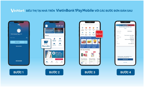 VietinBank ra mắt kênh “VinMart: Siêu thị tại nhà” trên điện thoại