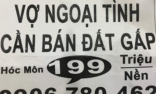 “Vợ ngoại tình bán nhà gấp“: Chiêu bán hàng quá lố