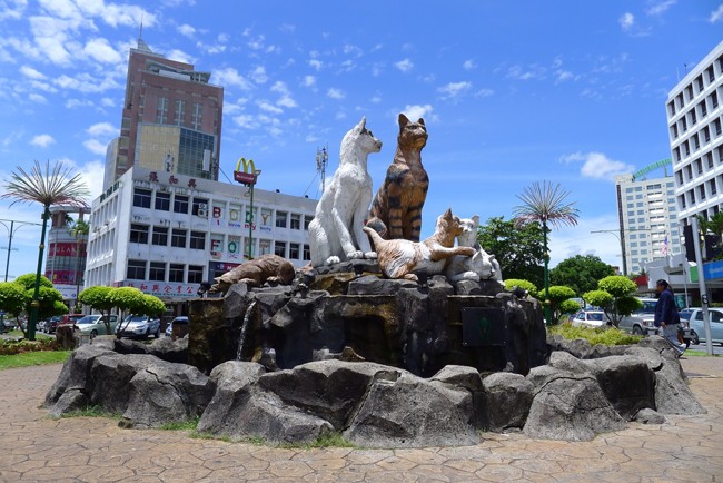 Dù không ai biết vì sao  thành phố Kuching (Malaysia) được đặt tên theo loài mèo, điều này cũng chẳng làm người ta bận tâm. Cư dân của thành phố dường như đã “khuất phục” hoàn toàn trước móng vuốt của những vị “boss” lông xù đáng yêu này.